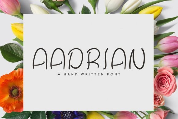 Aadrian: A Handwritten Font for Creative Branding