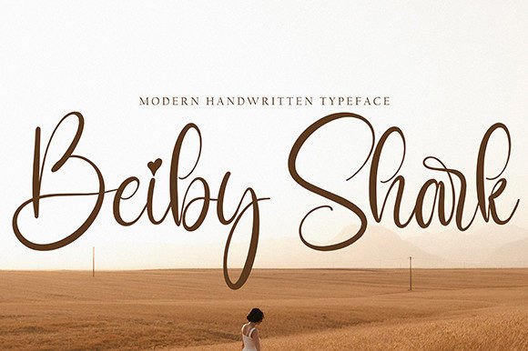 Beibyshark: A Cute Script Font