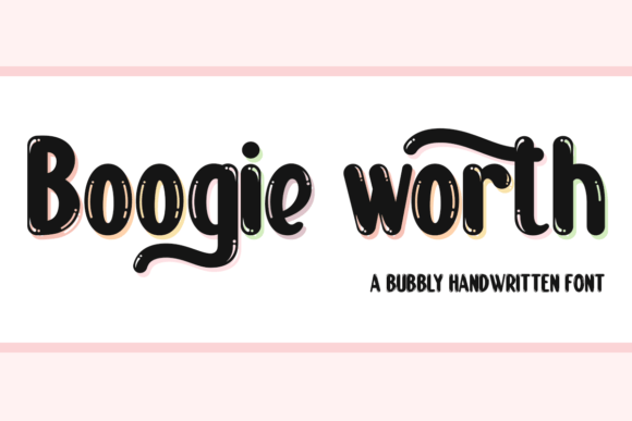 Boogie Worth Font for Web Design