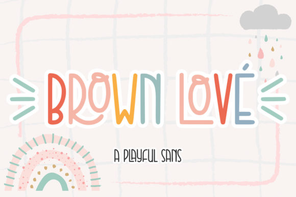 Brown Love Font for Web Design
