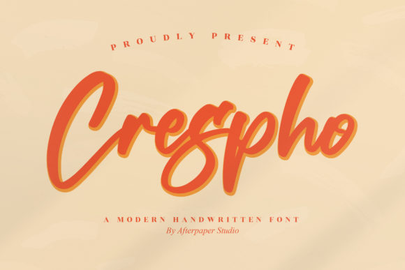 Crespho: A Cute Script Font for Editorial Design
