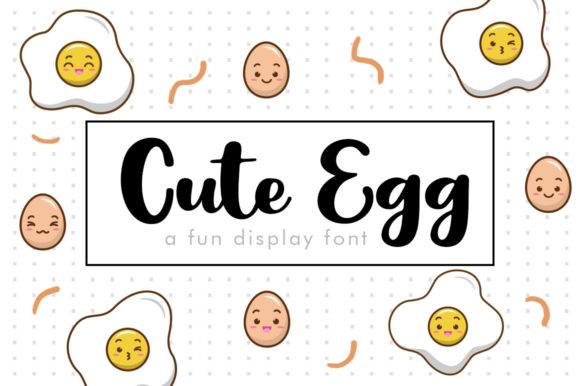 Cute Egg Font for Web Design