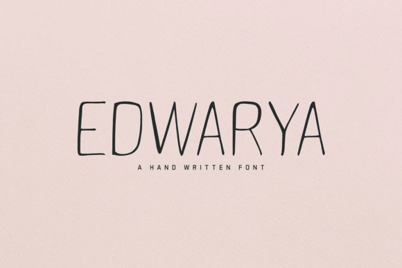 Edwarya: A Versatile Handmade Font