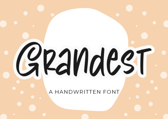 Grandest Font: Whimsical Script for Crafters