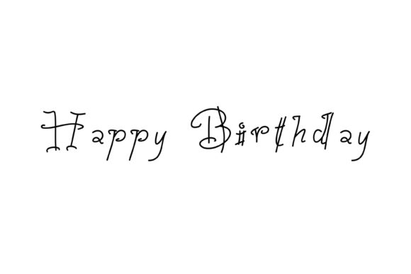 Happy Birthday Font: A Stylish Typeface for Creative Projects