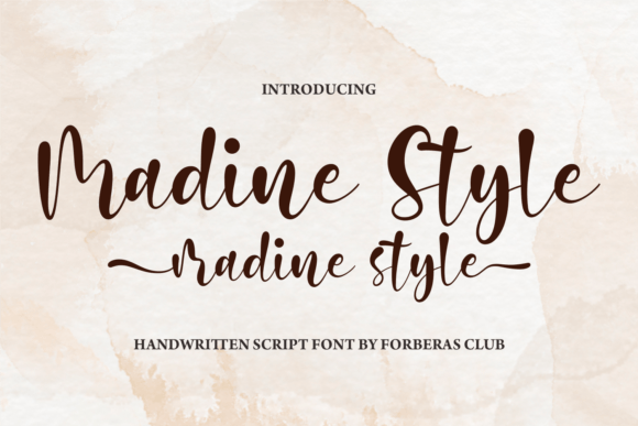 Madine Style: A Elegant Script Font