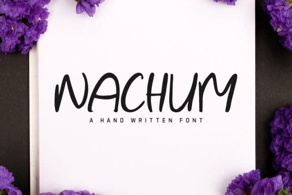 Nachum: A Handwritten Font for Creative Makers