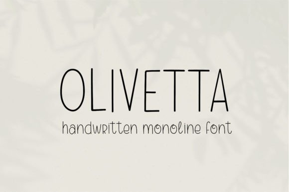 Olivetta: A Friendly Font for Creative Projects