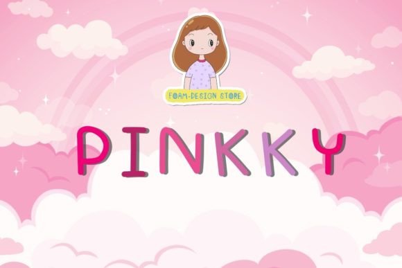 Pinkky: A Cute Handwritten Font