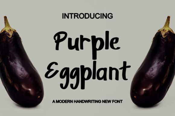 Purple Eggplant Font for Business