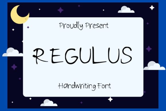 Regulus: A Friendly Handwritten Font