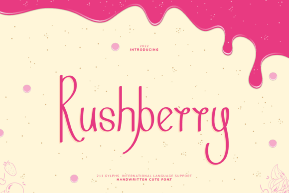 Rushberry: A Whimsical Font for Creative Makers
