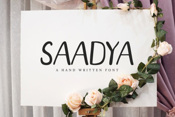 Saadya: A Quirky Handwritten Font