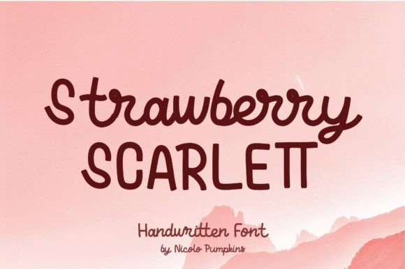 Strawberry Scarlett Font Review