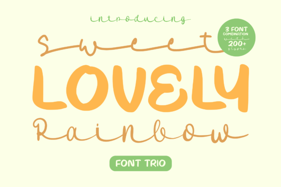 Sweet Lovely Rainbow Font Review