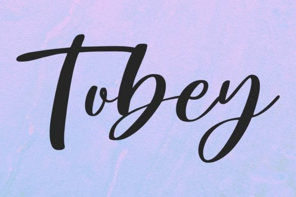 Tobey: A Playful Handwritten Font