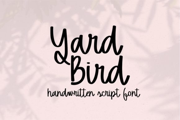 Yard Bird Font: Handwritten Elegance